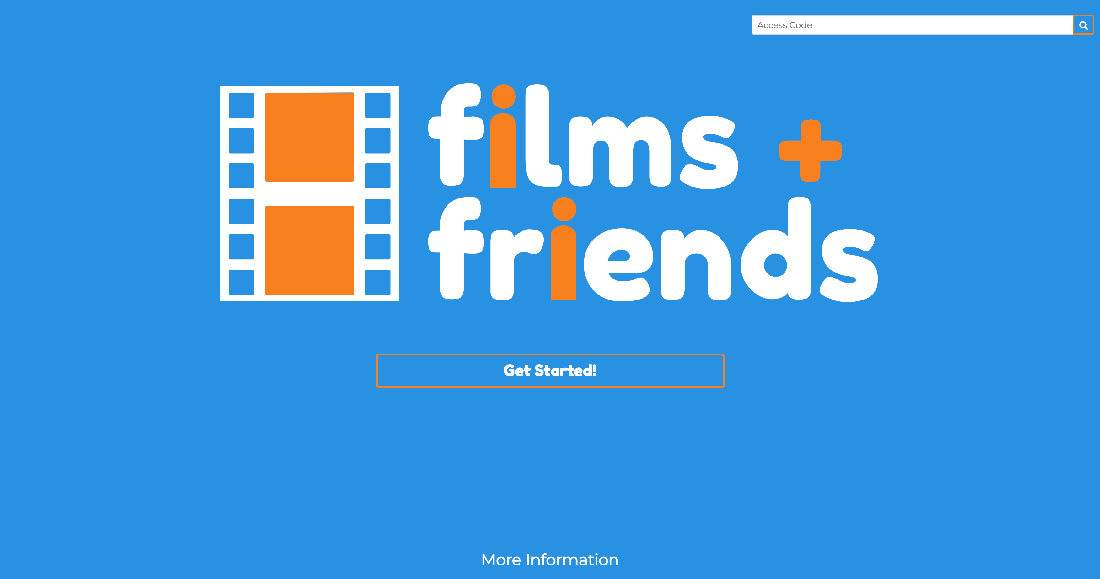 Films + Friends is a service aimed at helping users plan what movies to watch with their friends.