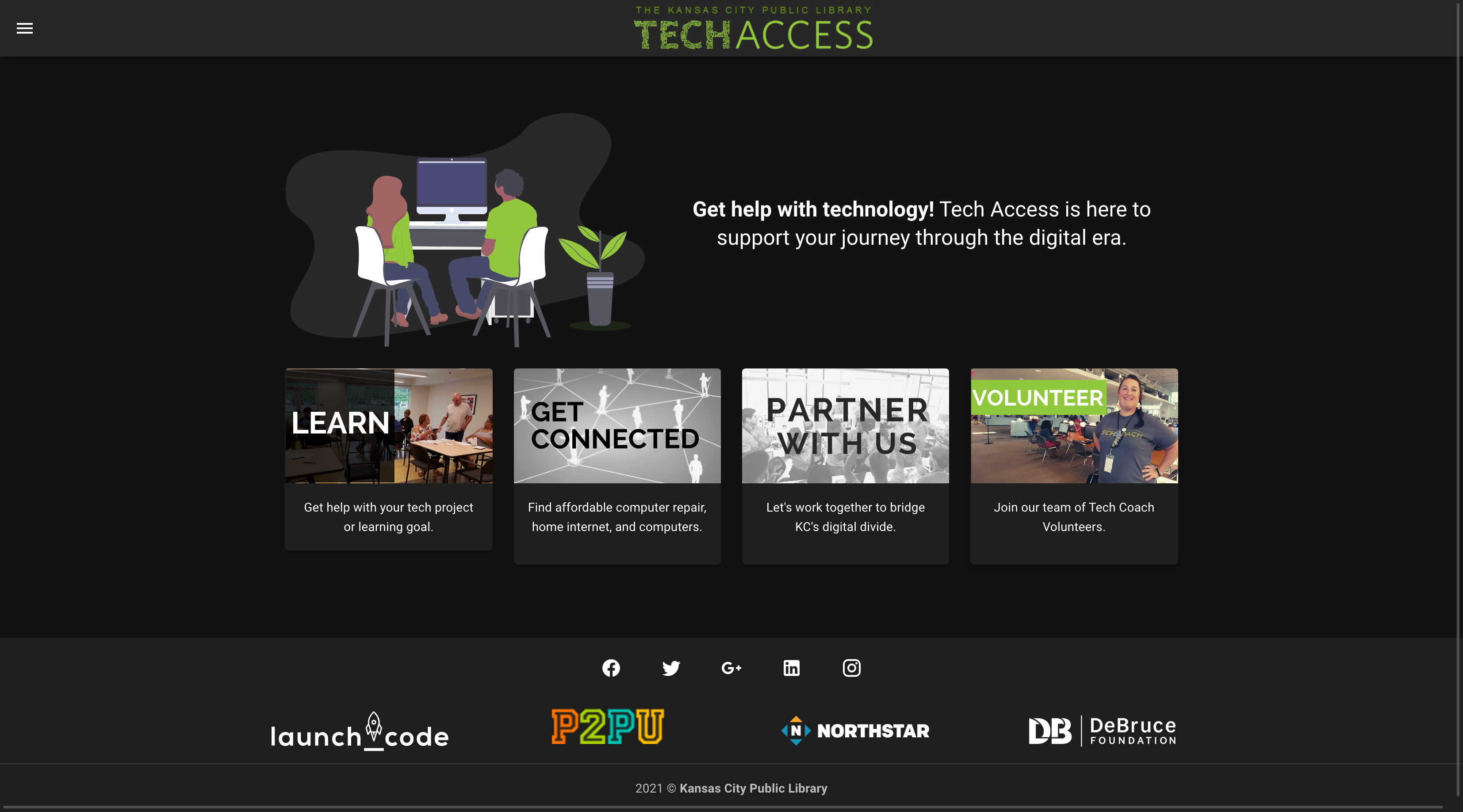 New website for the Tech Access team ran by the Kansas City Public Library